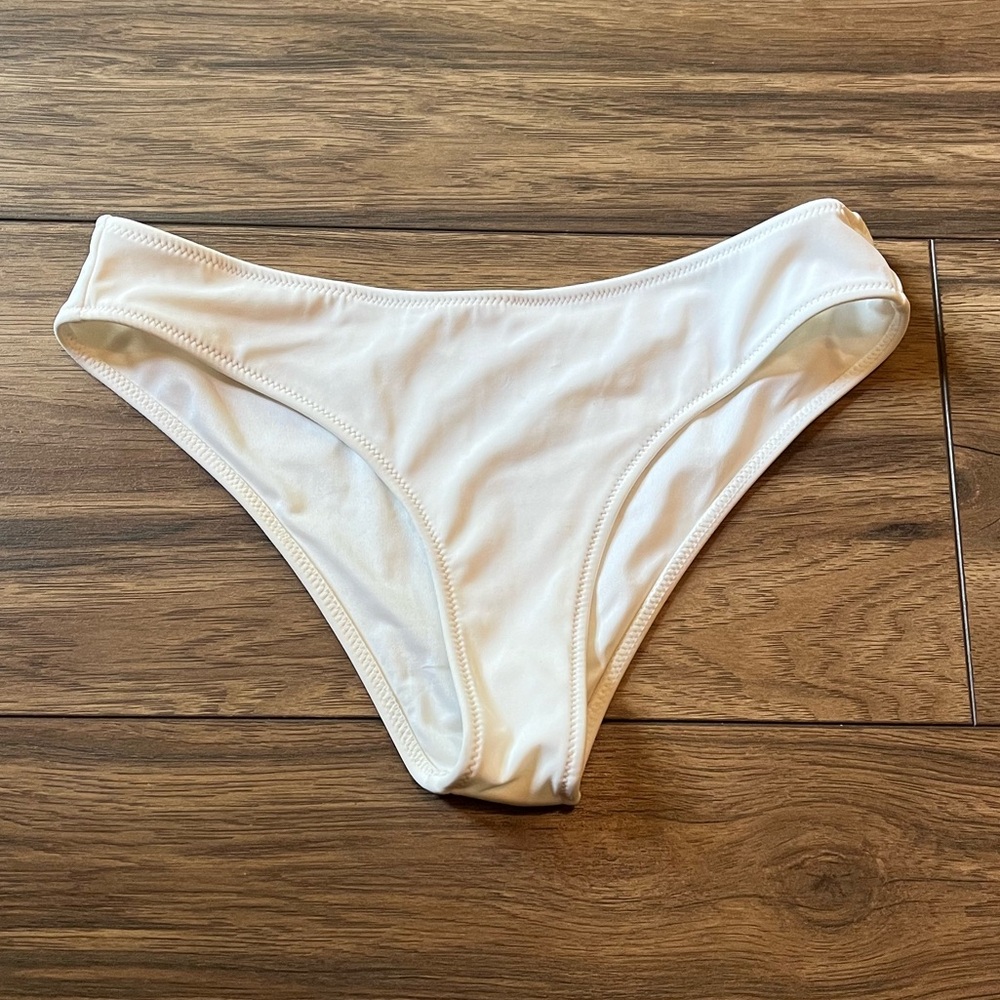 New Shade And Shore White Cheeky Bathing Suit Swimsuit Bikini Bottoms